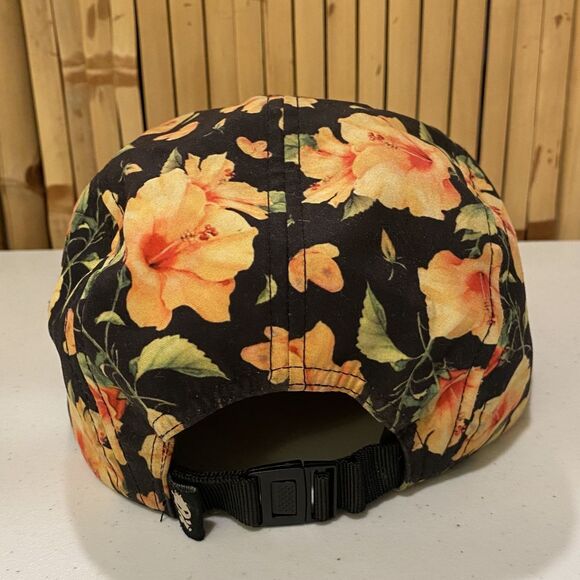 Camp Original Co 5 Panel Hat Tropical Hawaiian Adjustable Strap Clip Cap - Picture 5 of 9